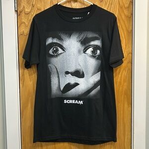 NWT Scream Graphic T-Shirt Size Small Horror Movie Tee Black Ghostface